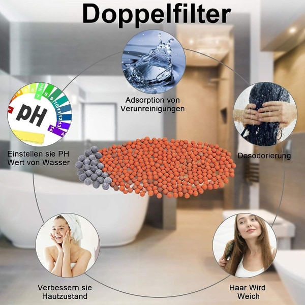 LED-duschhuvud, LED-duschhuvud med färgväxling, ingen strömförsörjning,