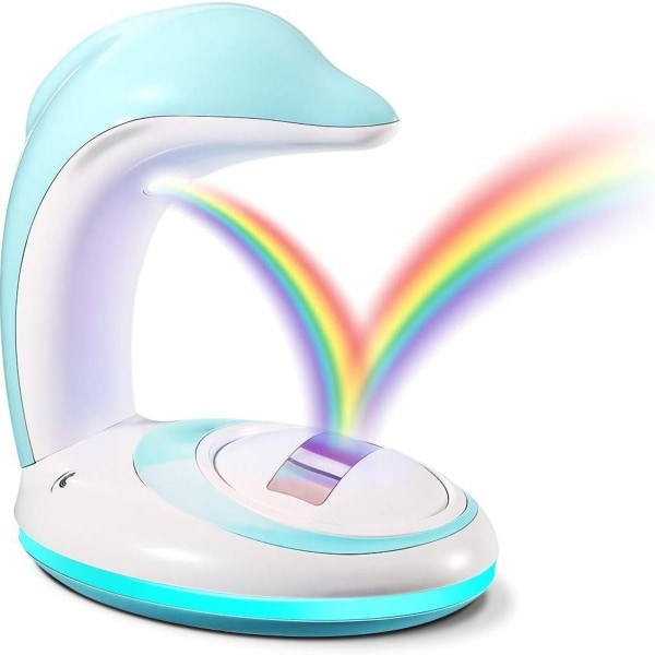 Rainbow-projektori, ihanteellinen yövalo lapsille, ladattava KLB