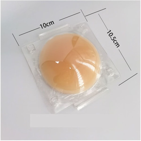 Todelt sæt med 8 cm ikke-klæbende solid silikone anti-light brystplaster + ultratynd solid plast
