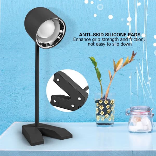 USB Genopladelig LED Bordlampe med Øjenbeskyttelse (Sort) KLB