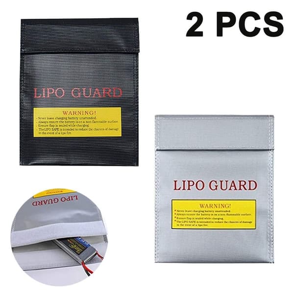2-pack Väska Behållare Dokumentväska Brandsäker Vattentät Lipo