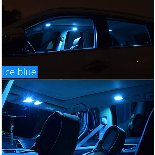 Pakke med 10 LED-pærer 39mm 2835 SMD Super Bright Ice Blue Erstatning for Bil LED Lys Kuppel Lys Kart Leselys Skiltlys