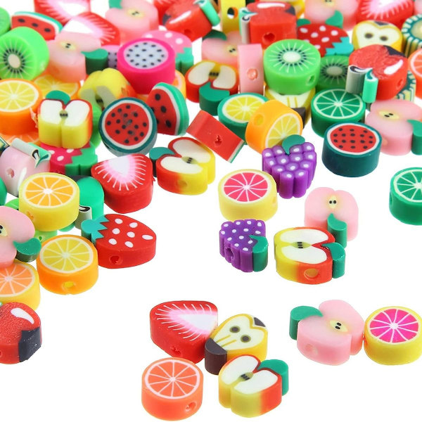 yumcute Fruktpärlor, DIY armbandspärlor, 100 stycken, 1 set, för armband,