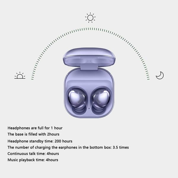 Trådløse Bluetooth-hovedtelefoner, trådløse øretelefoner, lilla