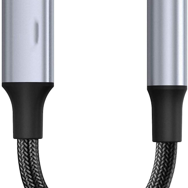 Lightning til 3,5 mm adapter, iPhone hodesett adapter grå hodetelefoner