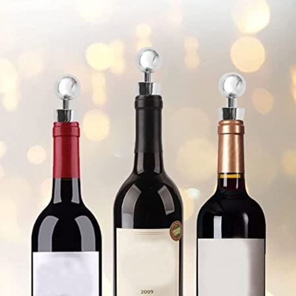 Vinstoppare - Vinsaver, återanvändbara vinstoppare för drycker, 4-pack silikonvinstoppare för presenter, bar, semesterfest, bröllop