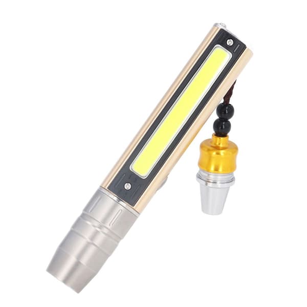 Edelstenlys 3 LED 1 COB aluminiumslegering USB-lader KLB