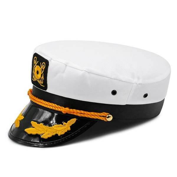 Captain's Yacht Sailors -hattu Snapback säädettävä cap laivastonsininen pukutarvike (1 kpl)