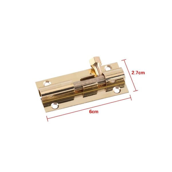 2\" Mässing Dörr Glidande Lås Cylinder Hemgrind Säkerhet KLB