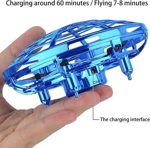 UFO mini drone, drone til børn, UFO flyvende bold, 360¡ã roterende flyvende legetøjsnav