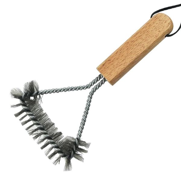 Grillbørste med eikehåndtak