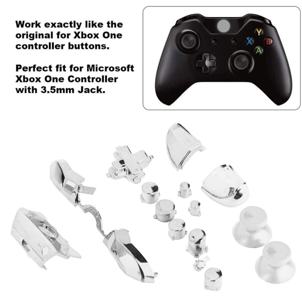 Full Button Kits for Xbox One / Elite Controller (3.5mm White KLB