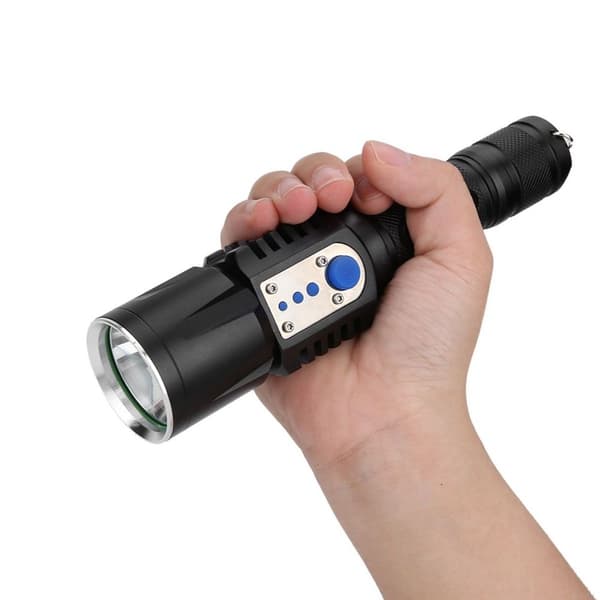 USB-ladattava ulkoilun LED-taskulamppu, kirkas taskulamppu KLB