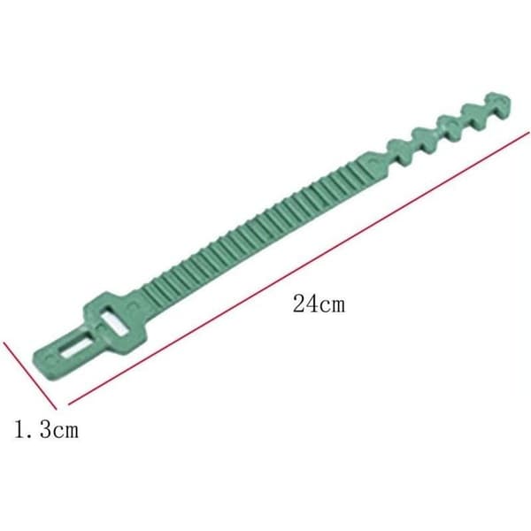 2-delad 24 cm växtstöd, robusta, mjuka gummiband, justerbar interlock G