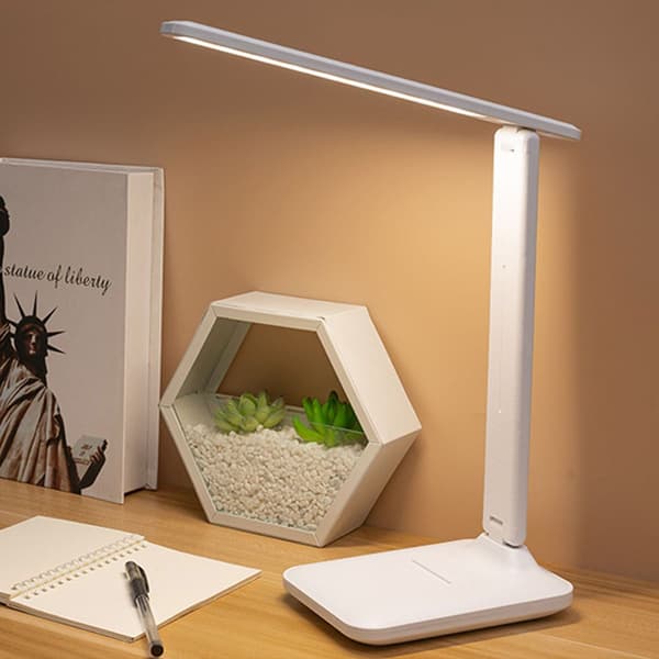 Berøringsdimmbar LED-skrivebordslampe med sammenleggbart stativ KLB
