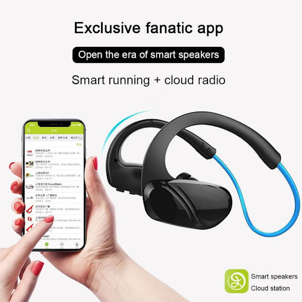 Bluetooth-hovedtelefoner Svedafvisende Bluetooth Blå