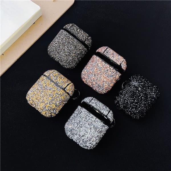 Diamond Bluetooth-hovedtelefoner Pods Case Beskyttende Hard Case Sort