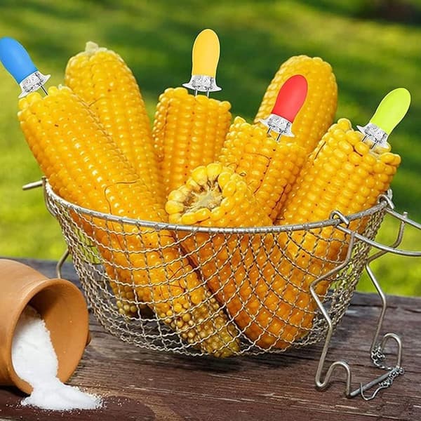 Grillihaarukka Retractable Campfire Corn Fork Hedelmähaarukka