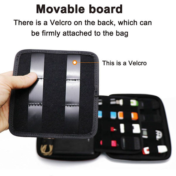 USB-arrangør lomme harddisk beskyttende etui for USB-pinner, SD-kort,