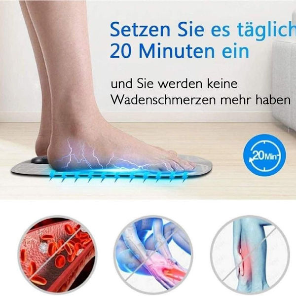 Fysioterapi Massagemåtte Foldbar Bærbar Elektrisk