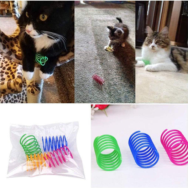 Katt spiralfjäder, Kreativ leksak för katter att döda tid KLB