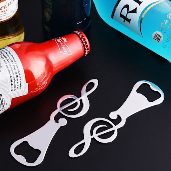 4 st Musik Ölflaskeöppnare, Gitarr Ölflaskeöppnare, Bartender