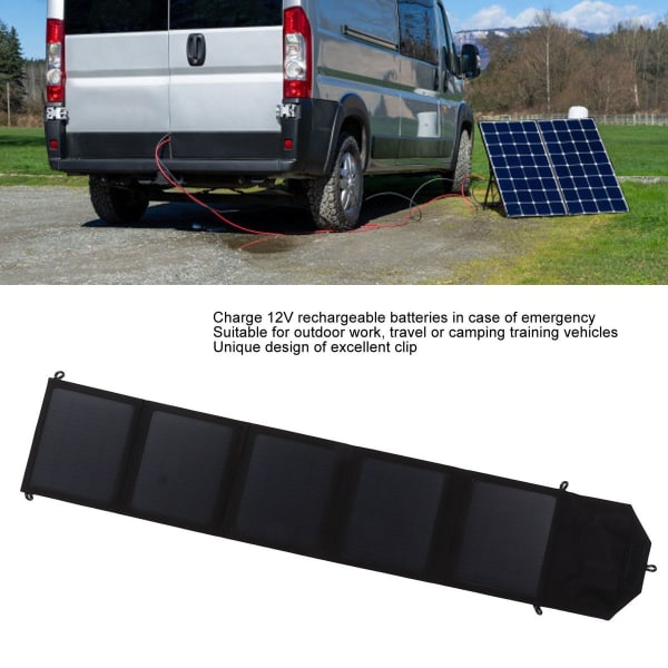 Taitettava aurinkopaneelisetti, monokiteinen piisiru USB-laturi KLB