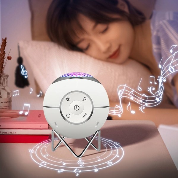 Smart WiFi nattlys projektor, stjernelys projektor med trådløs musikk fjernkontroll og timer for barn soverom lek