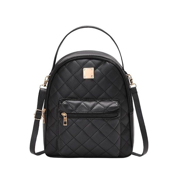 Dam läder dagryggsäck liten elegant ryggsäck fashion casual ryggsäck