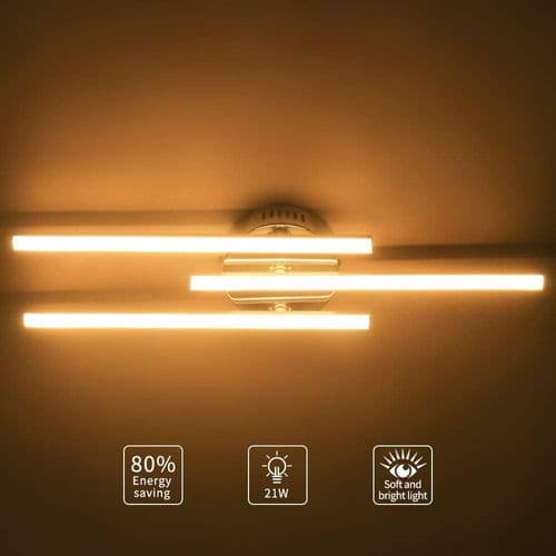 LED taklampe, 21W moderne parallell stripe design tak
