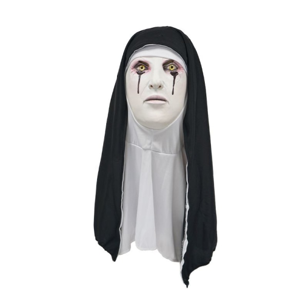 1 Halloween-naamio, Scary Latex Nun Mask, Scary Halloween Party koko pään naamio, Scary Halloween Meikkinaamio