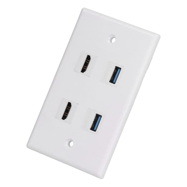HD multimedia-grænseflader + 2 USB 3.0-porte uden svejsninger KLB
