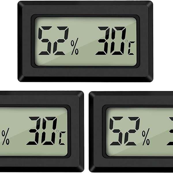 Mini Termometer Hygrometer Stort Tal Fahrenheit LCD Display Digital