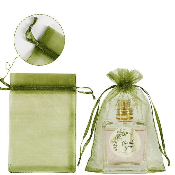 G2PLUS Organza-poser for festgaver, 10 cm x 15 cm, pakke med 100 KLB