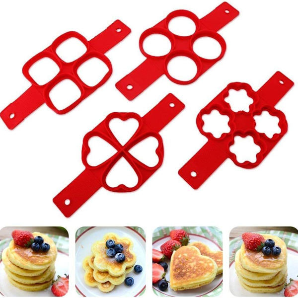 Silikonäggring, pannkaksform, omelettäggring, nonstick