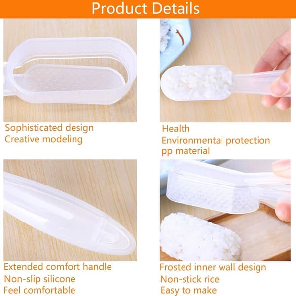 2 st sushiverktyg för sushiform för onigiri DIY sushi maker form