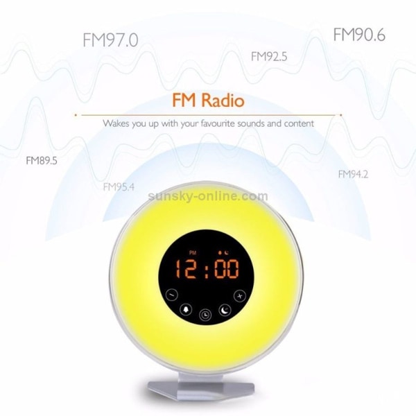 LED Touch Smart Väckarklocka med FM-radio