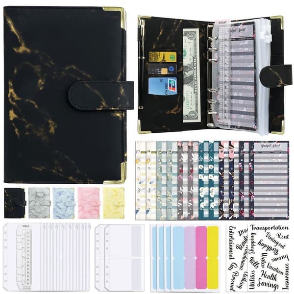 A6 Kunstlær Notatbok Binder Budsjett Binder Budsjettplanlegger Organizer Binder