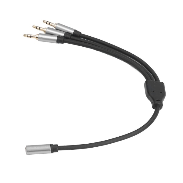 3,5 mm TRRS till 3,5 mm kabel hona till hane stereodelare KLB