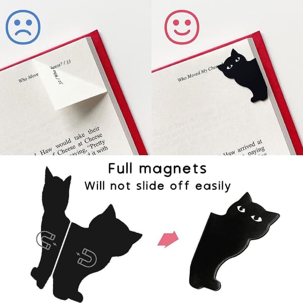 De søteste magnetiske bokmerkene - bokmerkemappe sett, f.eks