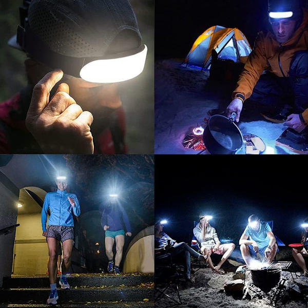 LED-strålkastare, USB-laddningsbar COB-strålkastare, 1500 lumen, LED-ficklampa KLB