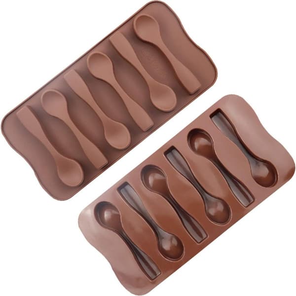 Silikone chokoladeskimmel ske ske silikone bageform til chokolade 3 silikone