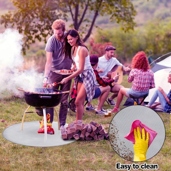 Eldfast Matta 36\", Grill och Eldstadshärd Matta med Hög Temperatur, Eldfast