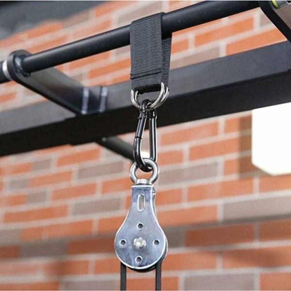 Lyftvals, 300 kg, tyst remskiva, lyftring, roterbar, rostfritt stål lyfthjul f