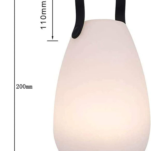 Ulkolamppu kannettava monivärinen LED-ladattava pöytälamppu vedenpitävä KLB
