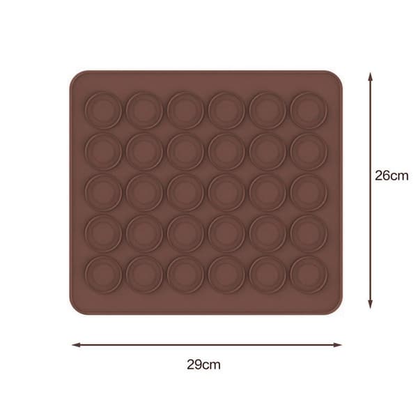 Bakmatta silikon bakmatta 30 hål macarons silikonmatta silikonform KLB