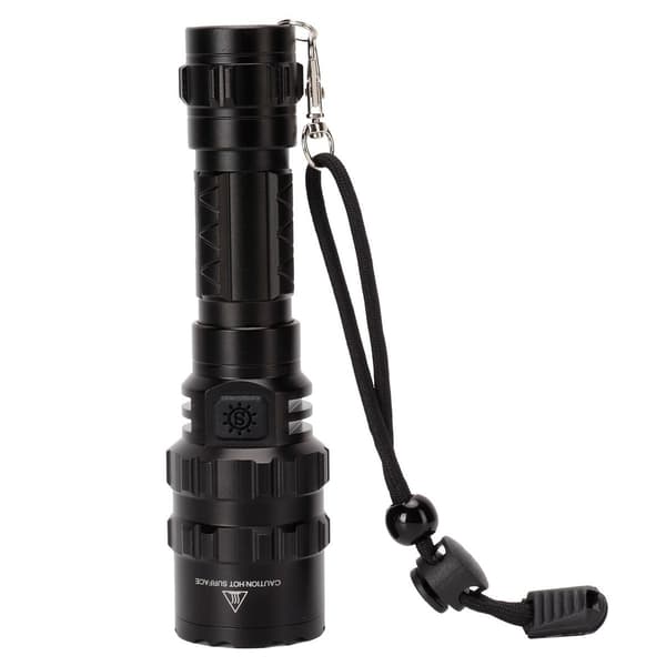 Vanntett LED-lommelykt, sterkt lys, lang rekkevidde, USB KLB