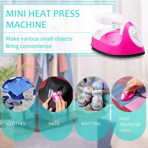 Mini Heat Press Mini Iron Press Mini Heat Press Bärbar Mobiltelefon Värmepress