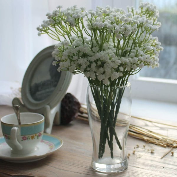 10 stk. Latex Kunstig Gypsophila Paniculata Blomst Til Hjem Bryllup KLB