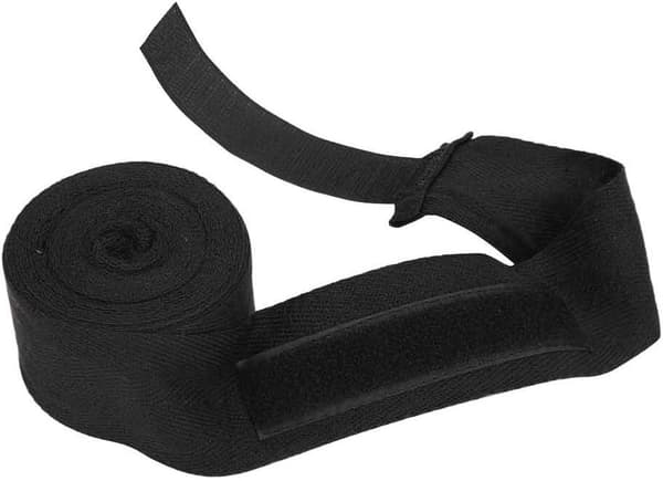 Boxningshandskar för män/kvinnor/barn, elastisk MMA, svart, 2,5M